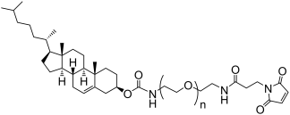 Cholesterol-PEG-Mal structure