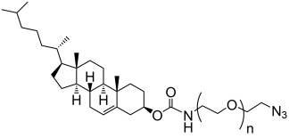 Cholesterol-PEG-N3 structure