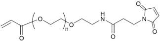 Acrylate-PEG-Maleimide (Acryl-PEG-Mal) structure