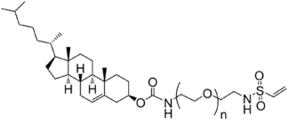 Cholesterol-PEG-Vinyl Sulfone structure