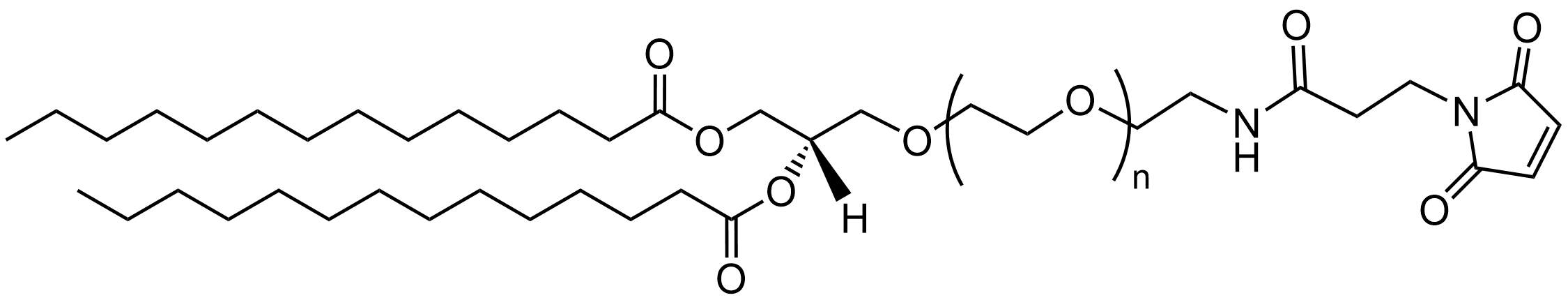 DMG-PEG-Maleimide lipid structure