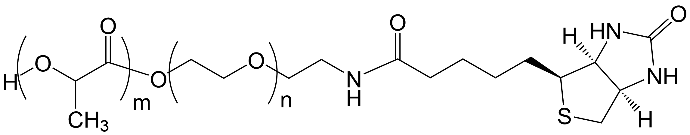 PDLLA-PEG-biotin structure