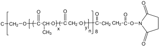 8-Arm PLGA-NHS structure