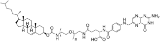 Cholesterol-PEG-Folate structure