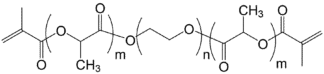 PDLLA-PEG-PDLLA Dimethacrylate structure
