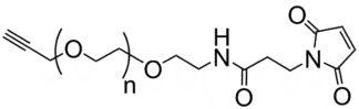 Alkyne-PEG-Maleimide structure