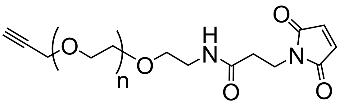 Alkyne-PEG-Maleimide structure