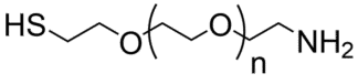Thiol-PEG-Amine (HS-PEG-NH2) structure