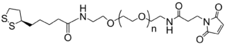 Lipoic Acid-PEG-Maleimide structure