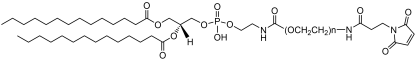 DMPE-PEG-Maleimide lipid structure
