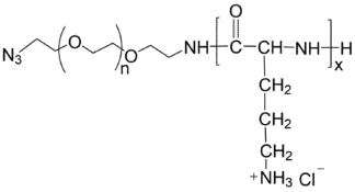 Poly(L-Ornithine)-PEG-N3 structure