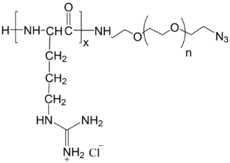 Poly(L-Arginine)-PEG-N3 structure